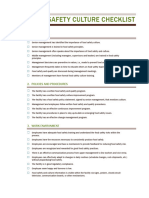 Food Safety Culture Checklist FSQS