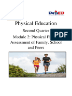 Physical Education: Second Quarter Module 2: Physical Fitness Assessment of Family, School and Peers