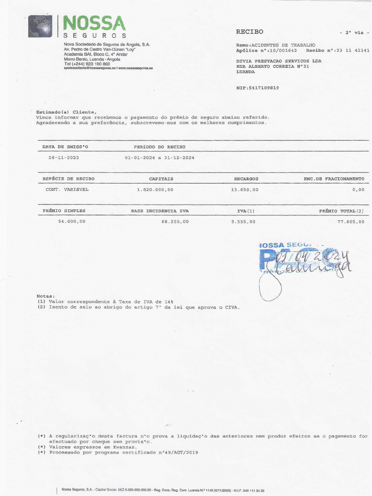 Seguro De Trabalho Pdf