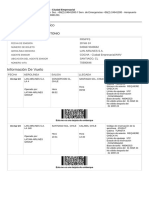 Recibo de Pasaje Electrónico, 31 Marzo para RODRIGO ANTONIO ARANDAOSSES