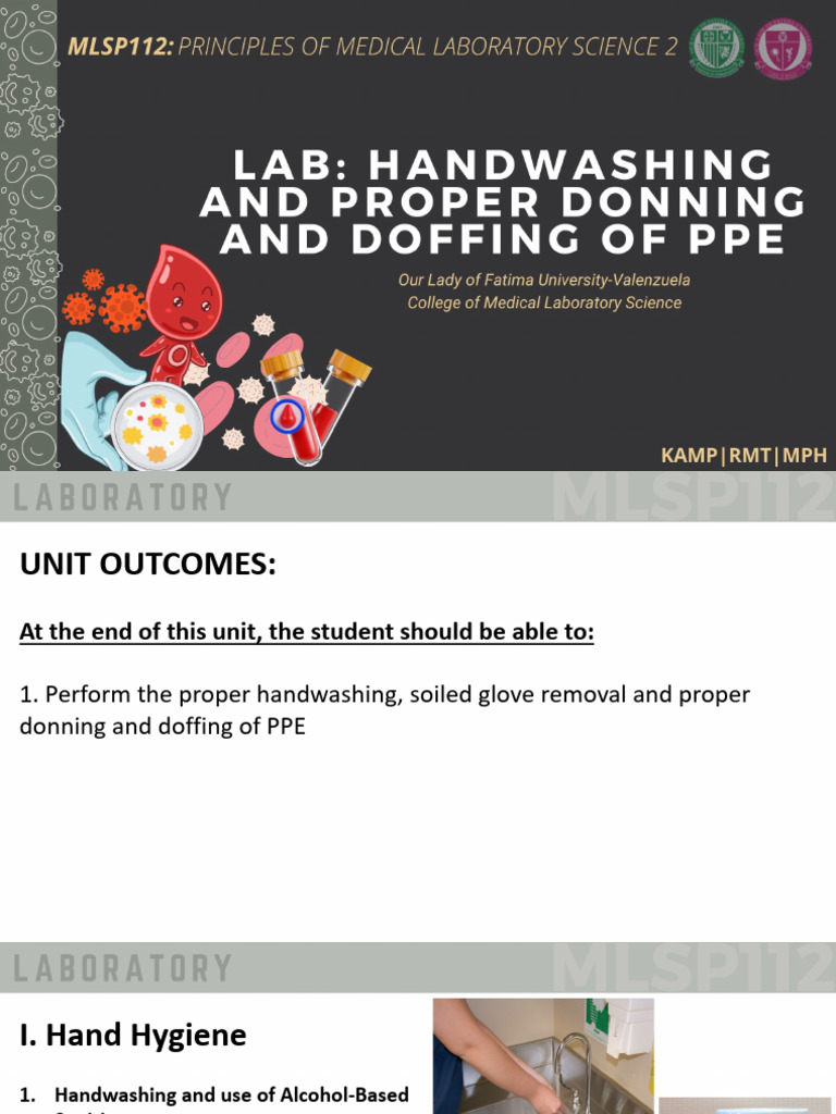 Lab Handwashing and PPE Download Free PDF Hand Washing Personal