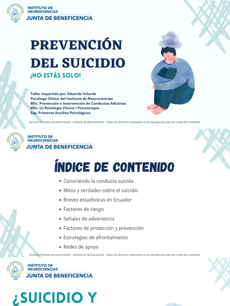 Prevención del Suicidio en Adolescentes | PDF | Suicidio | Salud mental