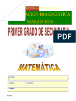 1° GRADO - EVALUACION DIAGNÓSTICA 2024