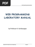 Web Programming Manual