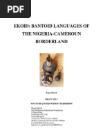 Download Ekoid- Bantu Languages of the Nigeria-Cameroun Borderland by Mbube Assn SN71930972 doc pdf