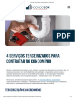 4 Serviços Terceirizados para Contratar No Condomínio