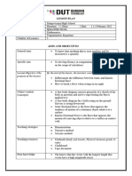 Lesson Plan: Purpose of The Lesson) by The End of The Lesson, The Learners Would Be Able To