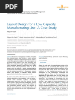 Layout Design For A Low Capacity Manufacturing Line