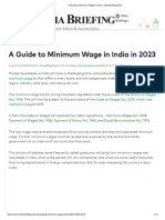 A Guide To Minimum Wage in India - India Briefing News