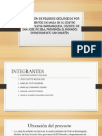 Evaluación de Peligros Geológicos Por Movimientos en