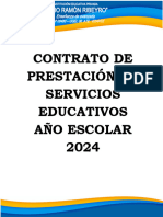 Contrato de Prestación de Servicios Educativos Año Escolar 2024