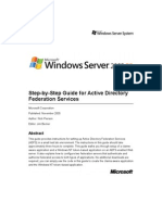 Step-by-Step Guide For Active Directory Federation Services