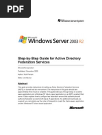 Step-by-Step Guide For Active Directory Federation Services