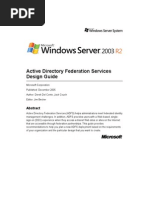 Active Directory Federation Services Design Guide