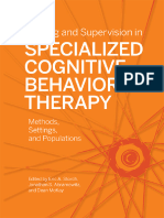 Training and Supervision in Specialized Cognitive Behavior2022