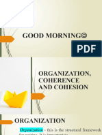 Organization Coherence and Cohesion