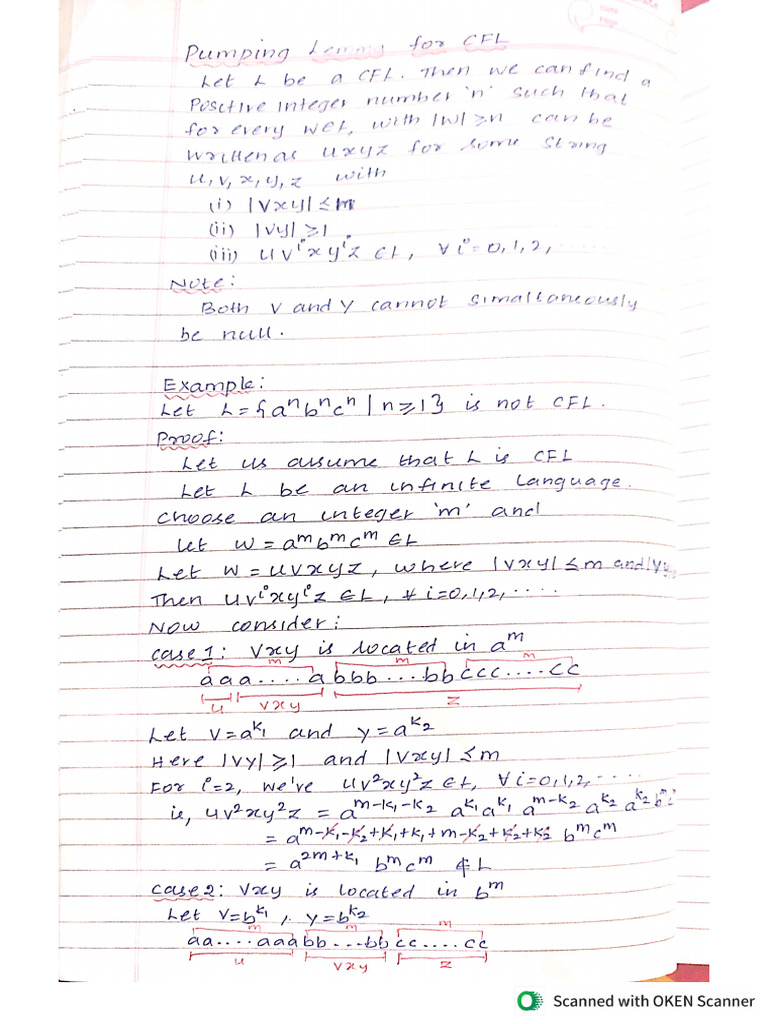 31 pumping lemma for cfl closure properties of cfl 07 03 2024 pdf