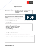 Ficha de Lectura. Fundamentos Epistemológicos para La Intervención. - 124323