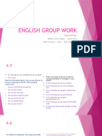 English Group Work 1001