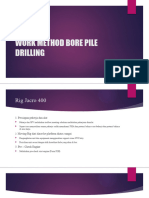 Work Method Bore Pile Drilling