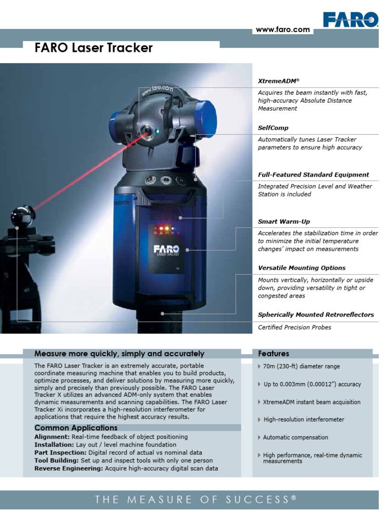TechSheet Laser Tracker X-Xi | PDF | Metrology