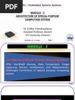 BCSE305L - Embedded Systems Systems: Module - 3 Architecture of Special Purpose Computing System