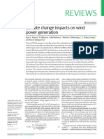 Climate Change Impact On Wind Power Generation