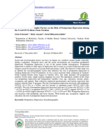 Effect of Sociodemographic Factors On The Risk of Postpartum Depression During The Covid-19: Evidence From Tarakan