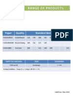 Product Catalogue of Products