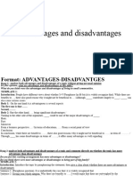 Advantages and Disadvantages