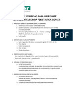 MSDS Lubricante P-Bomba Peristal SP 15