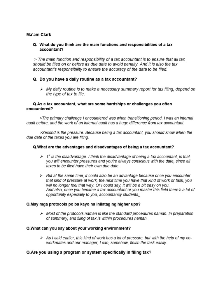 INTERVIEW QUESTIONS With Answers | PDF | Taxes | Cash