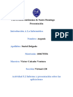 Actividad 5.2 Informe y presentación sobre las aplicaciones