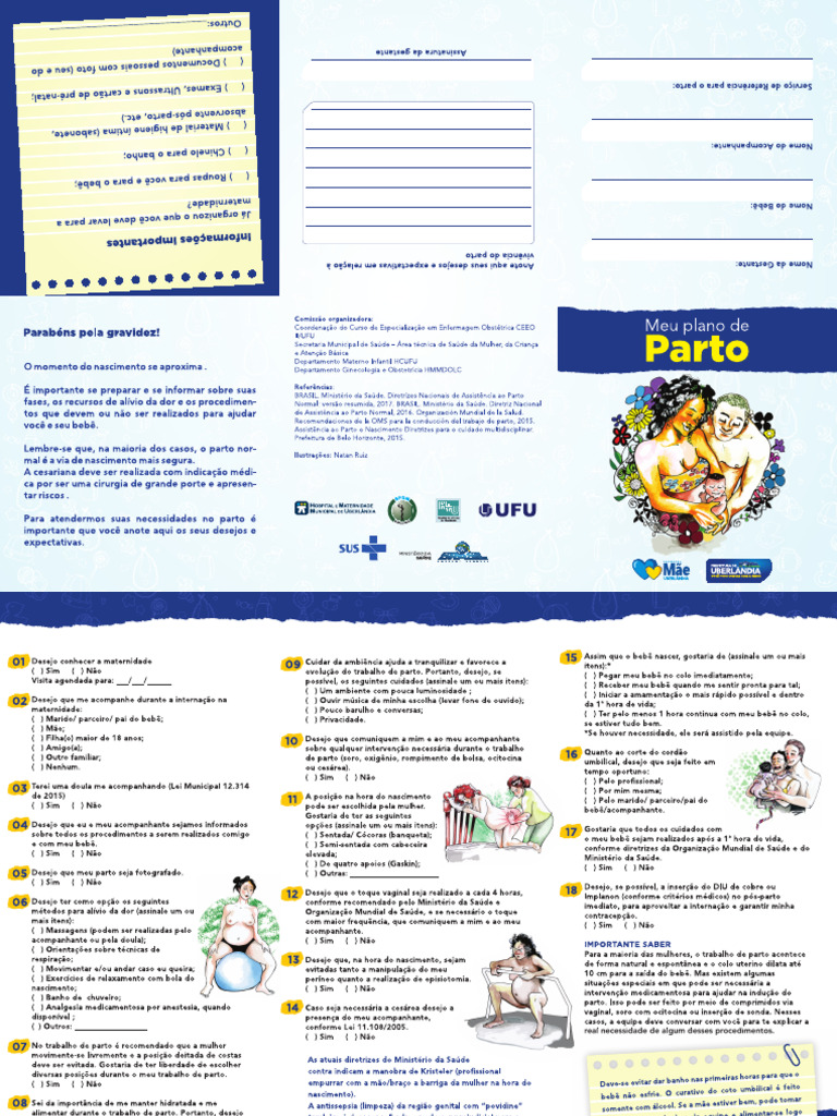 Folder Plano de Parto Completo 1 | PDF