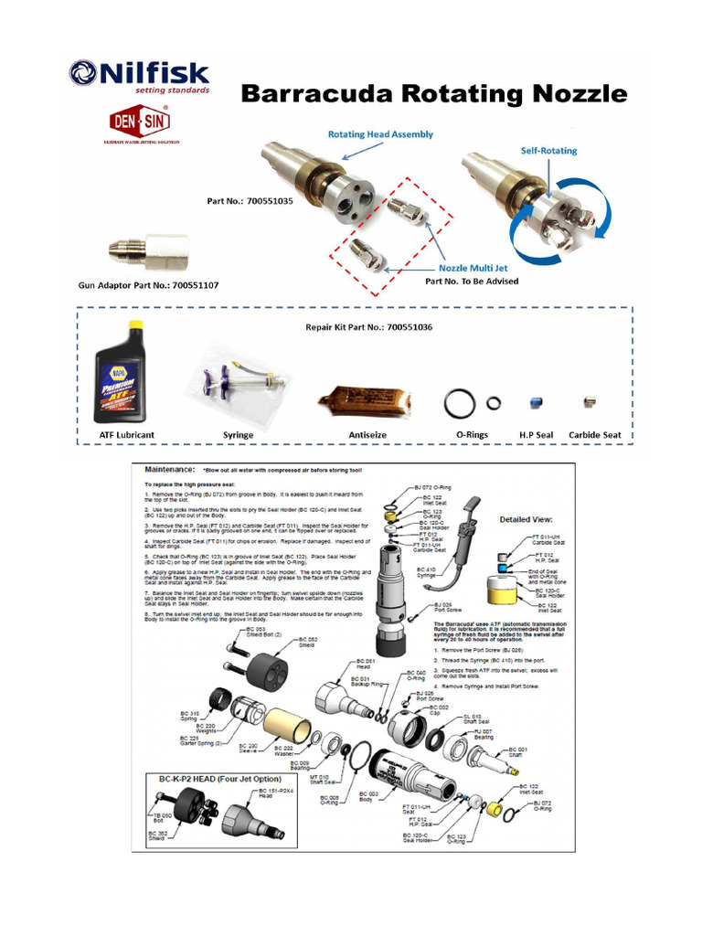 Barracuda Rotating Nozzle | PDF