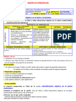 Sesión Identificamos Objetos en El Plano Cartesiano