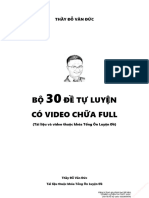 (ĐVĐ) Bộ 30 Đề Tự Luyên Có Video Chữa Chi Tiết - Khóa MO 2K5 - 2