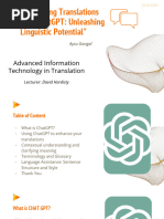 Enhancing Translations With ChatGPT - Unleashing Linguistic Potential