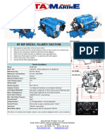 85 HP Dizel Marin Motor: Teknik Özellikleri