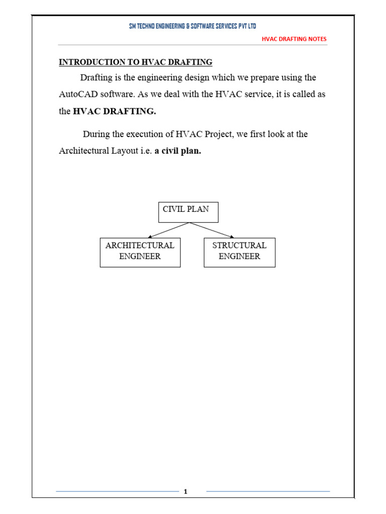 hvac-2Bdrafting-2Bnotes | PDF | Duct (Flow) | Length