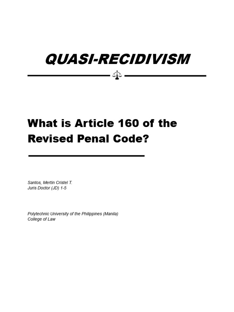 Article 160 Download Free Pdf Felony Sentence Law
