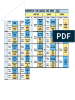 Horario Planta ABRIL - CENTRO DE CONCILIACIÓN