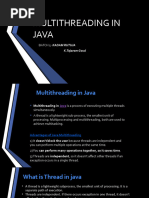 MULTITHREADING IN JAVA - 30march