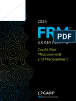 2024 FRM Exam Part II 2 Credit Risk Measurement and Management 1