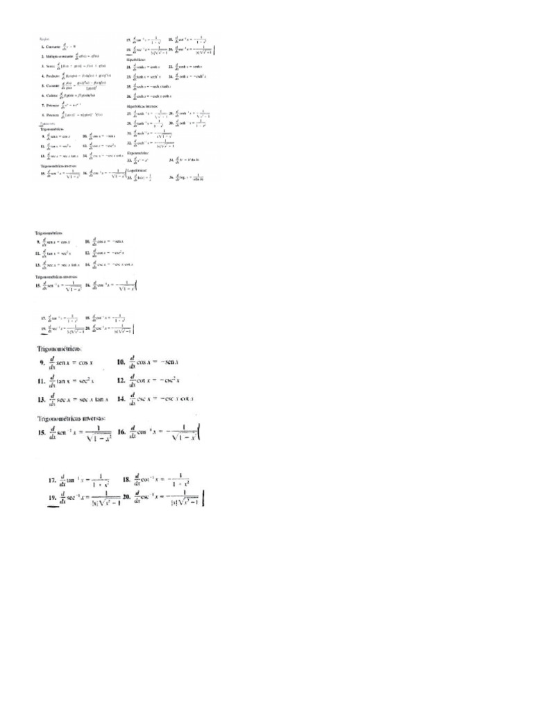 Formulario Mate | PDF