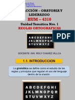 HUM-4310 I-2023 - UT1 - Reglas Ortográficas - Diapositiva