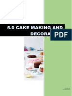 5.0 Cakes Making and Decorating