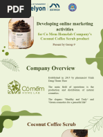 Developing Online Marketing Activities For Co Mem HomeLab Company's Coconut Coffee Scrub Product