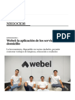 Webel - La Aplicación de Los Servicios A Domicilio Negocios EL PAÍS