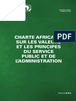 Charte africaine principes et valeurs administration